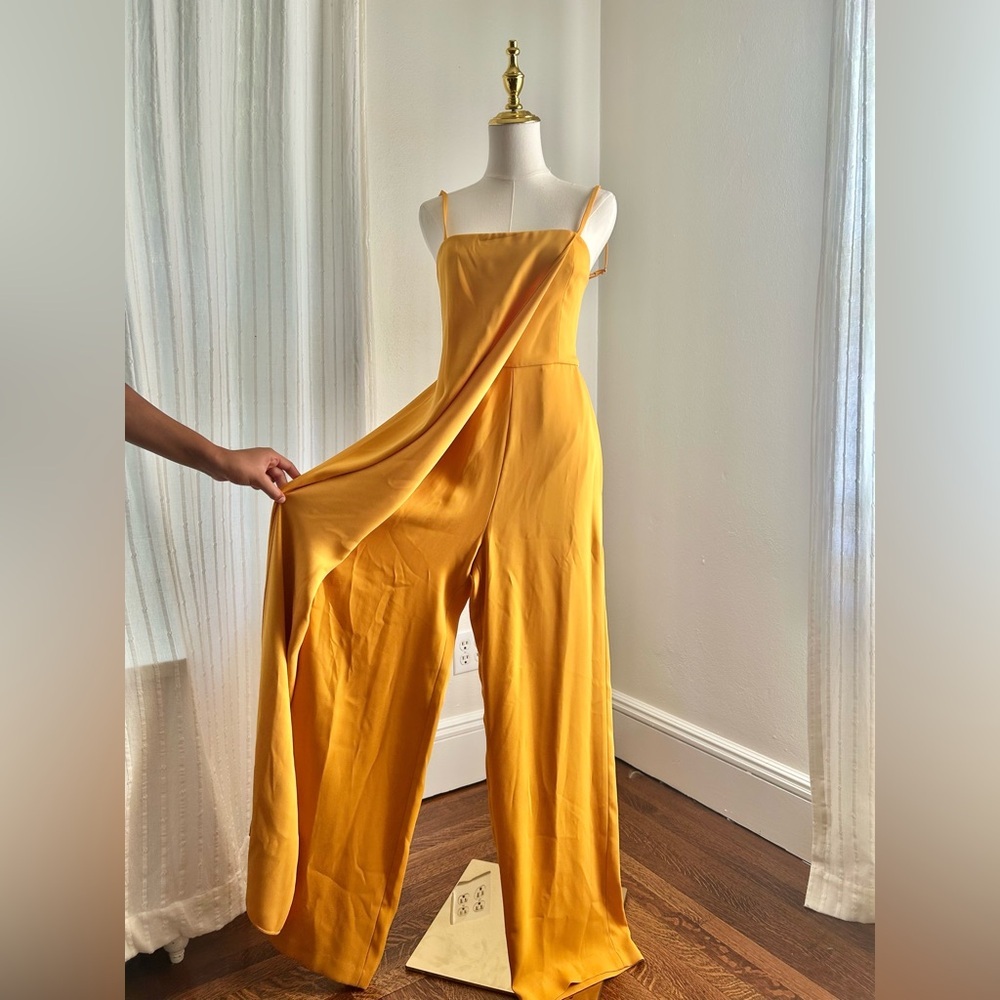BCBGMaxAzria Yellow Jumpsuit